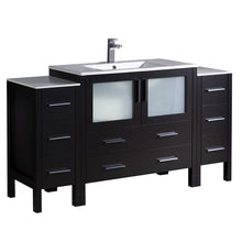 Load image into Gallery viewer, Fresca Torino 60&quot; Espresso Modern Bathroom Cabinets w/ Integrated Sink- Fresca