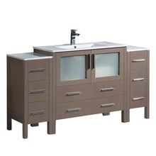Load image into Gallery viewer, Fresca Torino 60&quot; Gray Oak Modern Bathroom Cabinets w/ Integrated Sink- Fresca