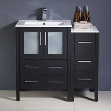 Load image into Gallery viewer, Fresca Torino 36&quot; Espresso Modern Bathroom Cabinets w/ Integrated Sink- Fresca