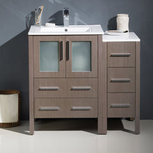 Load image into Gallery viewer, Fresca Torino 36&quot; Gray Oak Modern Bathroom Cabinets w/ Integrated Sinks- Fresca