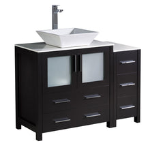 Load image into Gallery viewer, Fresca Torino 42&quot; Espresso Modern Bathroom Cabinets w/ Top &amp; Vessel Sink- Fresca