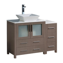 Load image into Gallery viewer, Fresca Torino 42&quot; Gray Oak Modern Bathroom Cabinets w/ Top &amp; Vessel Sink- Fresca