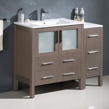Load image into Gallery viewer, Fresca Torino 42&quot; Gray Oak Modern Bathroom Cabinets w/ Integrated Sink- Fresca