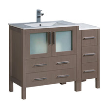 Load image into Gallery viewer, Fresca Torino 42&quot; Gray Oak Modern Bathroom Cabinets w/ Integrated Sink- Fresca