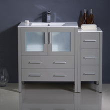 Load image into Gallery viewer, Fresca Torino 42&quot; Gray Modern Bathroom Cabinets w/ Integrated Sink- Fresca