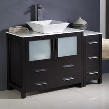 Load image into Gallery viewer, Fresca Torino 48&quot; Espresso Modern Bathroom Cabinets w/ Top &amp; Vessel Sink- Fresca