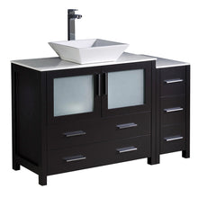 Load image into Gallery viewer, Fresca Torino 48&quot; Espresso Modern Bathroom Cabinets w/ Top &amp; Vessel Sink- Fresca