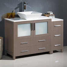Load image into Gallery viewer, Fresca Torino 48&quot; Gray Oak Modern Bathroom Cabinets w/ Top &amp; Vessel Sink- Fresca
