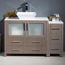 Load image into Gallery viewer, Fresca Torino 48&quot; Gray Oak Modern Bathroom Cabinets w/ Top &amp; Vessel Sink- Fresca