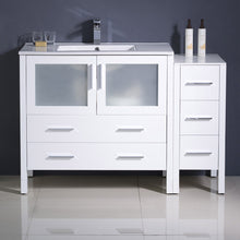 Load image into Gallery viewer, Fresca Torino 48&quot; White Modern Bathroom Cabinets w/ Integrated Sink- Fresca