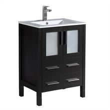 Load image into Gallery viewer, Fresca Torino 24&quot; Espresso Modern Bathroom Cabinet w/ Integrated Sink- Fresca