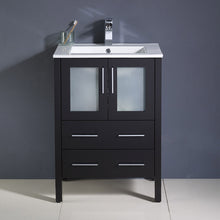 Load image into Gallery viewer, Fresca Torino 24&quot; Espresso Modern Bathroom Cabinet w/ Integrated Sink- Fresca