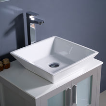 Load image into Gallery viewer, Fresca Torino 24&quot; Gray Modern Bathroom Cabinet w/ Top &amp; Vessel Sink- Fresca