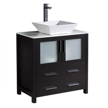 Load image into Gallery viewer, Fresca Torino 30&quot; Espresso Modern Bathroom Cabinet w/ Top &amp; Vessel Sink- Fresca