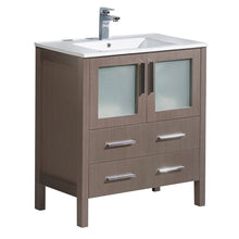 Load image into Gallery viewer, Fresca Torino 30&quot; Gray Oak Modern Bathroom Cabinet w/ Integrated Sink- Fresca