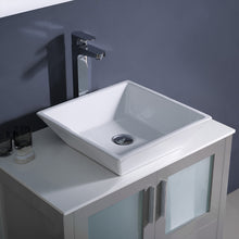 Load image into Gallery viewer, Fresca Torino 30&quot; Gray Modern Bathroom Cabinet w/ Top &amp; Vessel Sink- Fresca