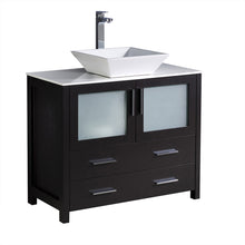 Load image into Gallery viewer, Fresca Torino 36&quot; Espresso Modern Bathroom Cabinet w/ Vessel Sink- Fresca