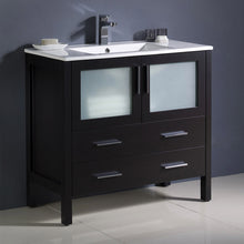 Load image into Gallery viewer, Fresca Torino 36&quot; Espresso Modern Bathroom Cabinet w/ Integrated Sink- Fresca