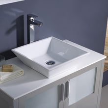 Load image into Gallery viewer, Fresca Torino 36&quot; Gray Modern Bathroom Cabinet w/ Vessel Sink- Fresca