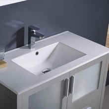 Load image into Gallery viewer, Fresca Torino 36&quot; Gray Modern Bathroom Cabinet w/ Integrated Sink- Fresca