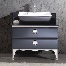 Load image into Gallery viewer, Fresca Moselle 36&quot; Modern Glass Bathroom Cabinet w/ Top &amp; Vessel Sink- Fresca