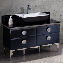 Load image into Gallery viewer, Fresca Moselle 47&quot; Modern Glass Bathroom Cabinet w/ Top &amp; Vessel Sink- Fresca