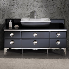 Load image into Gallery viewer, Fresca Moselle 59&quot; Modern Glass Bathroom Cabinet w/ Top &amp; Vessel Sink- Fresca