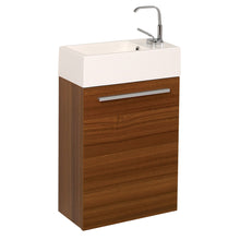 Load image into Gallery viewer, Fresca Pulito 16&quot; Small Teak Modern Bathroom Vanity w/ Integrated Sink- Fresca
