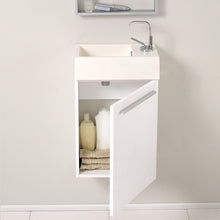 Load image into Gallery viewer, Fresca Pulito 16&quot; Small White Modern Bathroom Vanity w/ Integrated Sink- Fresca