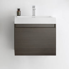 Load image into Gallery viewer, Fresca Nano 24&quot; Gray Oak Modern Bathroom Cabinet w/ Integrated Sink- Fresca