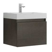 Load image into Gallery viewer, Fresca Nano 24&quot; Gray Oak Modern Bathroom Cabinet w/ Integrated Sink- Fresca