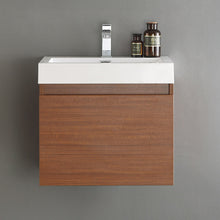 Load image into Gallery viewer, Fresca Nano 24&quot; Teak Modern Bathroom Cabinet w/ Integrated Sink- Fresca