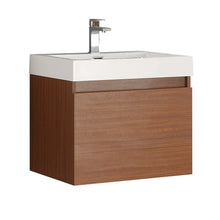 Load image into Gallery viewer, Fresca Nano 24&quot; Teak Modern Bathroom Cabinet w/ Integrated Sink- Fresca