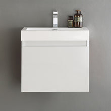 Load image into Gallery viewer, Fresca Nano 24&quot; White Modern Bathroom Cabinet w/ Integrated Sink- Fresca