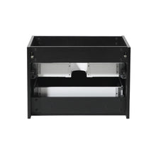 Load image into Gallery viewer, Fresca Mezzo 30&quot; Black Wall Hung Modern Bathroom Cabinet- Fresca