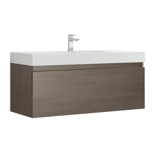 Load image into Gallery viewer, Fresca Mezzo 48&quot; Gray Oak Wall Hung Modern Bathroom Cabinet w/ Integrated Sink- Fresca