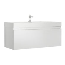 Load image into Gallery viewer, Fresca Mezzo 48&quot; White Wall Hung Modern Bathroom Cabinet w/ Integrated Sink- Fresca