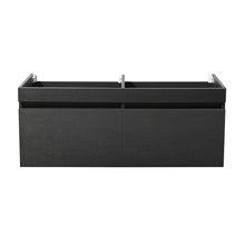 Load image into Gallery viewer, Fresca Mezzo 48&quot; Black Wall Hung Double Sink Modern Bathroom Cabinet- Fresca