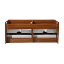 Load image into Gallery viewer, Fresca Mezzo 48&quot; Teak Wall Hung Double Sink Modern Bathroom Cabinet- Fresca