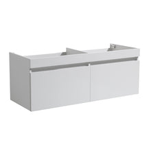 Load image into Gallery viewer, Fresca Mezzo 48&quot; White Wall Hung Double Sink Modern Bathroom Cabinet- Fresca