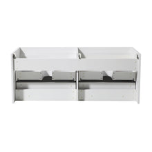 Load image into Gallery viewer, Fresca Mezzo 48&quot; White Wall Hung Double Sink Modern Bathroom Cabinet- Fresca