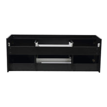 Load image into Gallery viewer, Fresca Opulento 54&quot; Black Modern Double Sink Bathroom Cabinet- Fresca