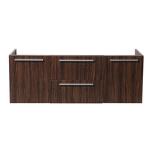 Load image into Gallery viewer, Fresca Opulento 54&quot; Walnut Modern Double Sink Cabinet- Fresca