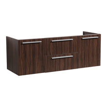 Load image into Gallery viewer, Fresca Opulento 54&quot; Walnut Modern Double Sink Cabinet- Fresca