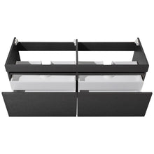 Load image into Gallery viewer, Fresca Largo 57&quot; Black Modern Bathroom Cabinet- Fresca