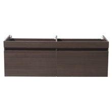 Load image into Gallery viewer, Fresca Largo 57&quot; Gray Oak Modern Double Sink Bathroom Cabinet- Fresca