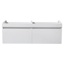 Load image into Gallery viewer, Fresca Largo 57&quot; White Modern Double Sink Bathroom Cabinet- Fresca
