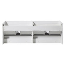 Load image into Gallery viewer, Fresca Largo 57&quot; White Modern Double Sink Bathroom Cabinet- Fresca