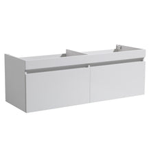 Load image into Gallery viewer, Fresca Largo 57&quot; White Modern Double Sink Bathroom Cabinet- Fresca