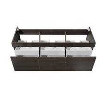 Load image into Gallery viewer, Fresca Mezzo 60&quot; Gray Oak Wall Hung Single Sink Modern Bathroom Cabinet- Fresca